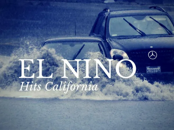 El Nino Hits California