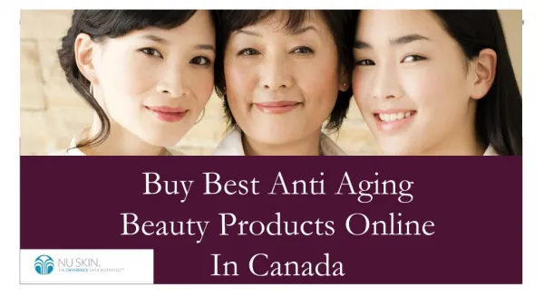 Buy Best Anti Aging Beauty Products Online In Canada