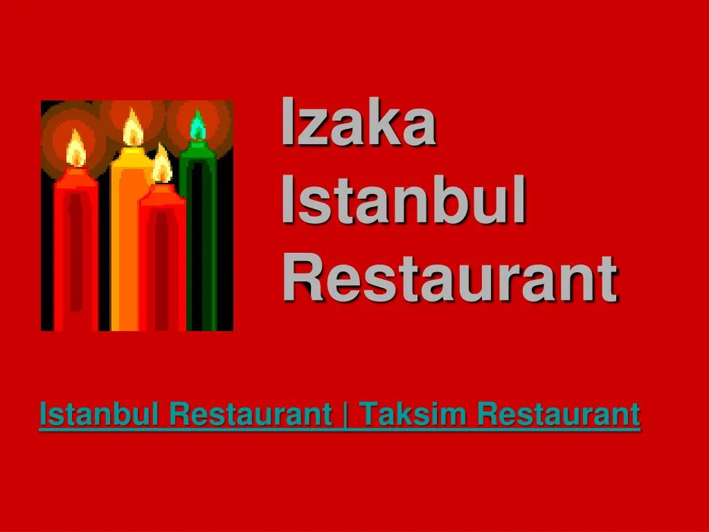 izaka istanbul restaurant
