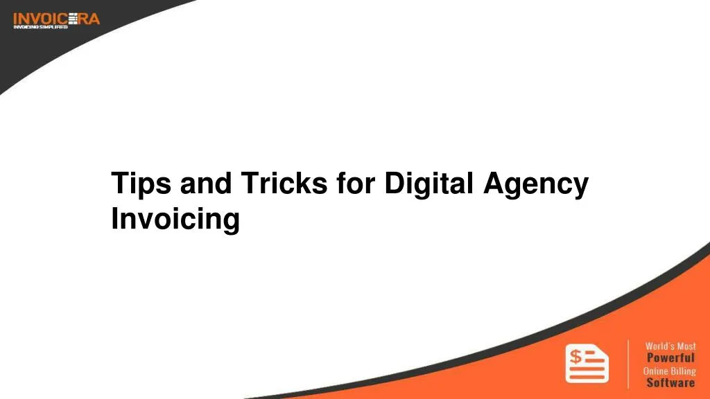 tips and tricks for digital agency invoicing