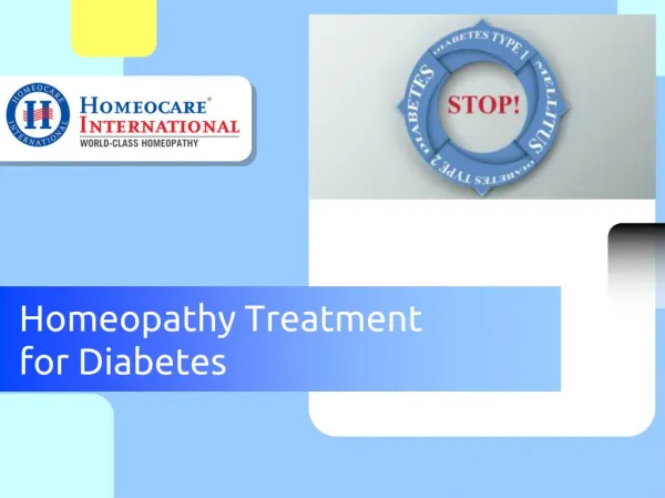 Best Homeopathic Medicines for Diabetes