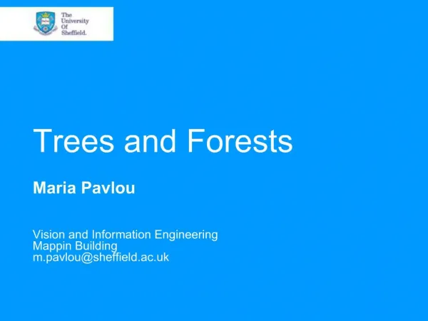 Trees and Forests