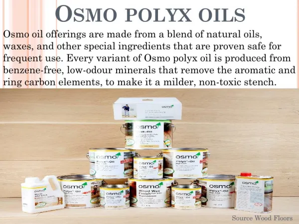 Osmo Polyx Oils Products