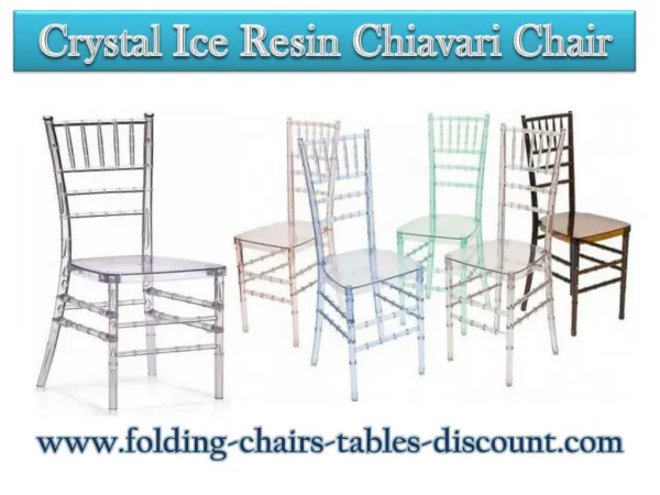 Crystal Ice Resin Chiavari Chair