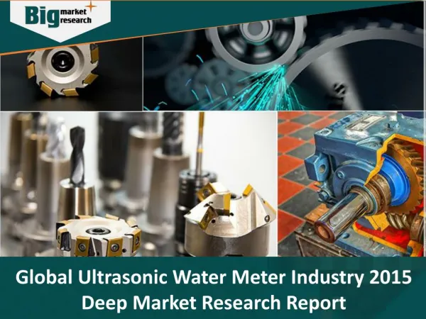 Ultrasonic Water Meter Industry - Size, Share, Trends and Market Forecast 2015 - Big Market Research