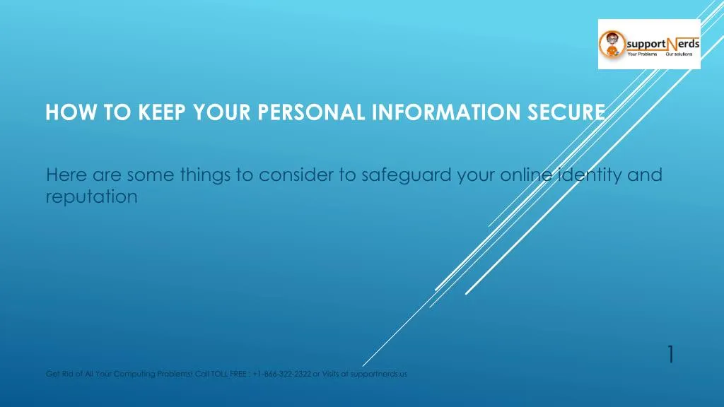 how to keep your personal information secure