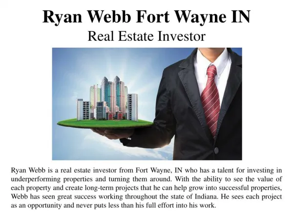 Ryan Webb Fort Wayne IN - Real Estate Investor