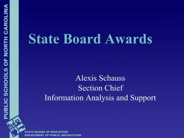 State Board Awards