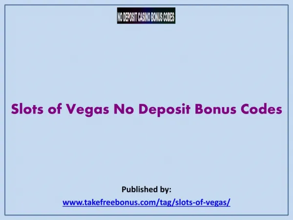 Slots of Vegas No Deposit Bonus Codes