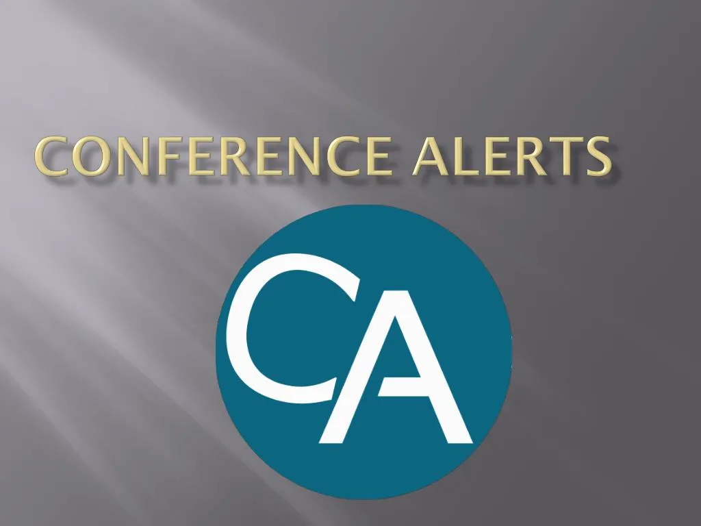 conference alerts