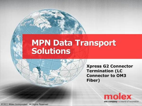 MPN Data Transport Solutions