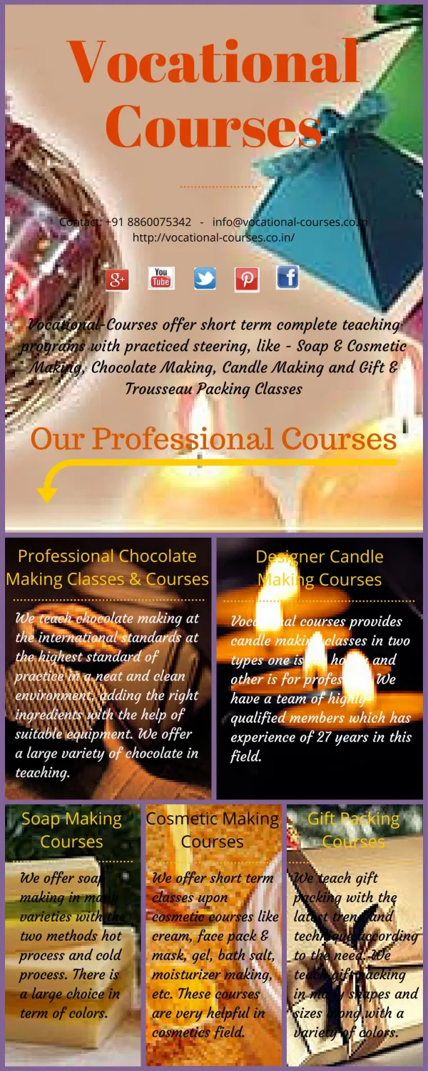 Professional Chocolate Making Classes At Vocational Courses