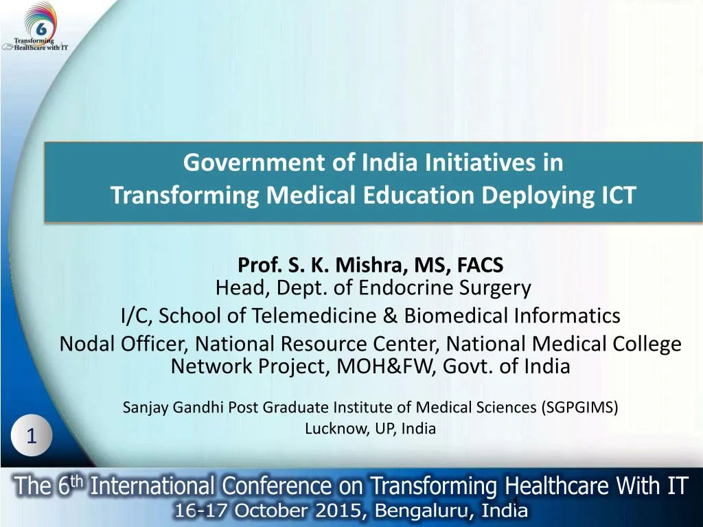 government of india initiatives in transforming medical education deploying ict