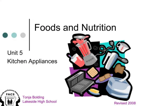 Foods and Nutrition