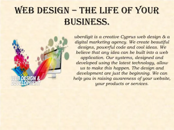 Web design – The life of your business.