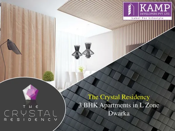 The Crystal Residency 3BHK Apartments in L Zone Dwarka