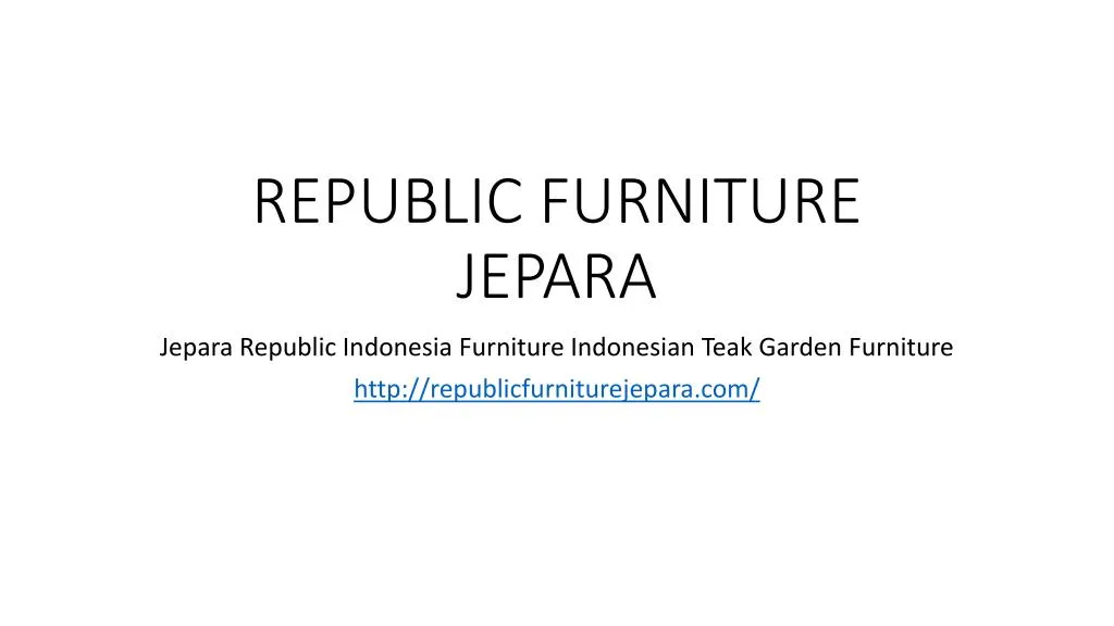 republic furniture jepara