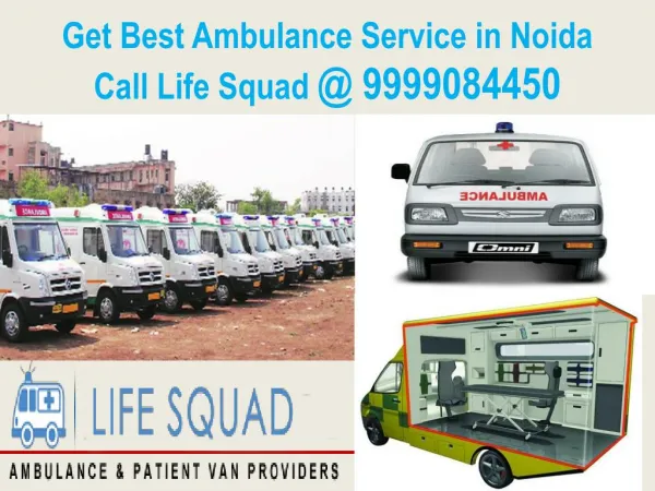Get Best Ambulance Service in Noida