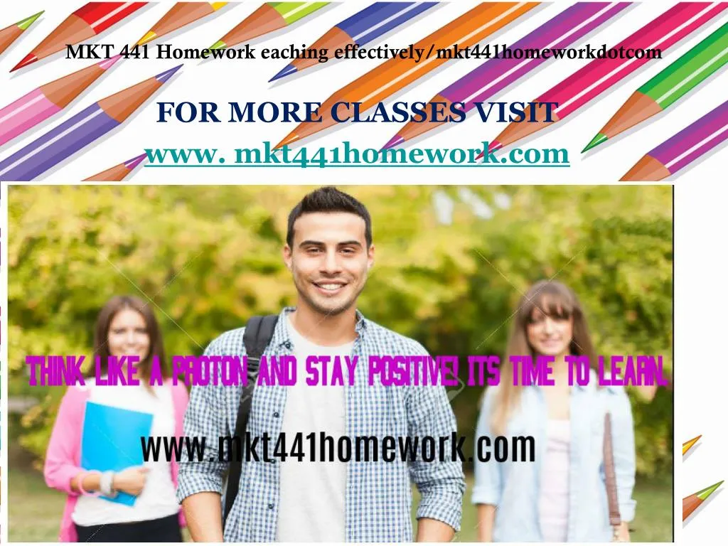 for more classes visit www mkt441homework com