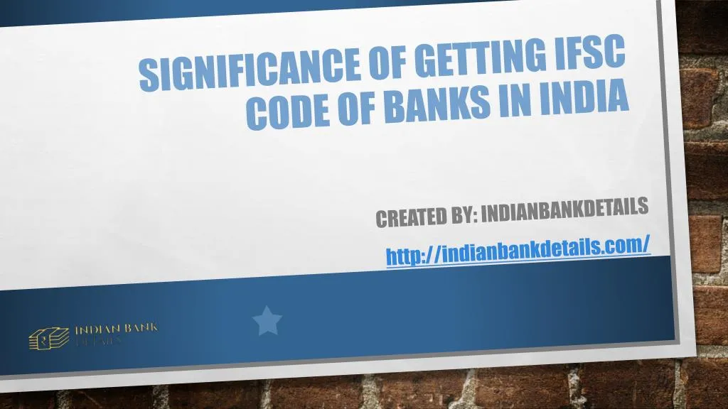 significance of getting ifsc code of banks in india