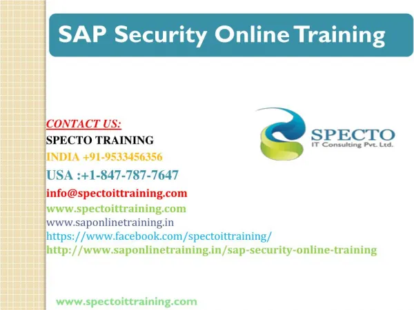 sap security training in usa,uk and australia