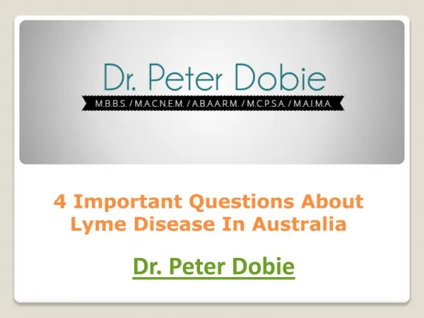 Lyme disease in Australia, Lyme disease, Lyme disease specialist Sydney