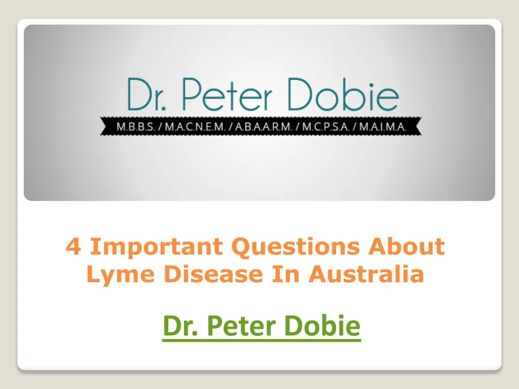 4 important questions about lyme disease in australia