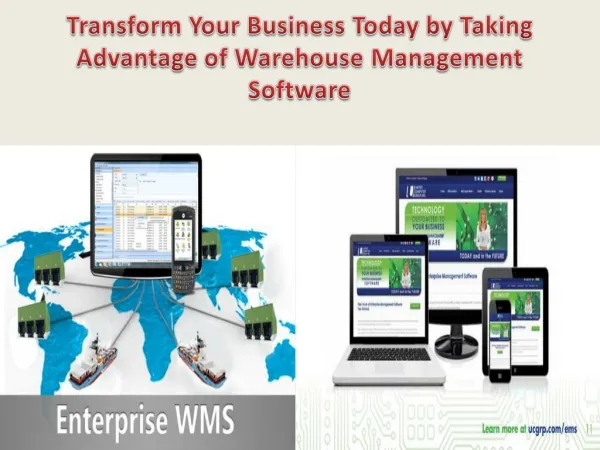 Transform your business today by taking advantage of warehouse management software
