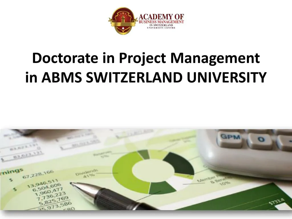 doctorate in project management in abms switzerland university