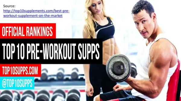 Top 10 Pre Workout Supplements - Best of 2016