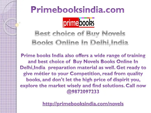 Best choice of Buy Novels Books Online In Delhi,India