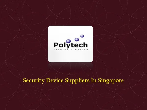 Security Device Suppliers