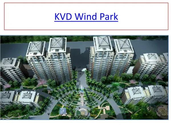 KVD Wind Park in Greater Noida