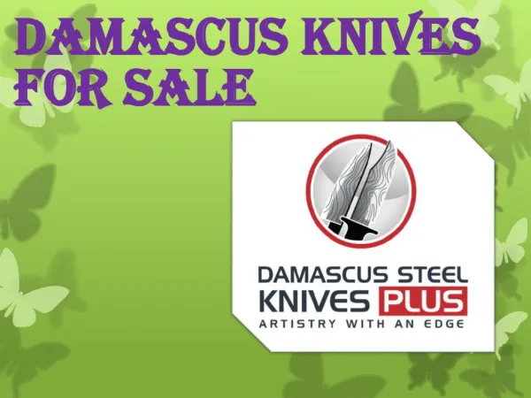 Damascus Knives for Sale