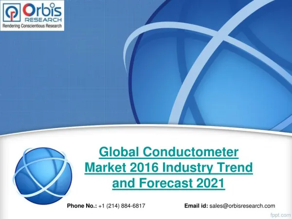 2016 Conductometer Market Outlook and Development Status Review