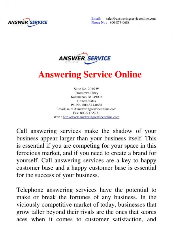 All you Need to Know About Call Answering Services