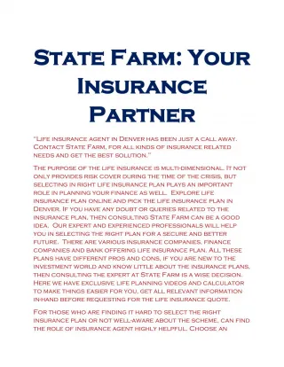 Insurance Quote Denver