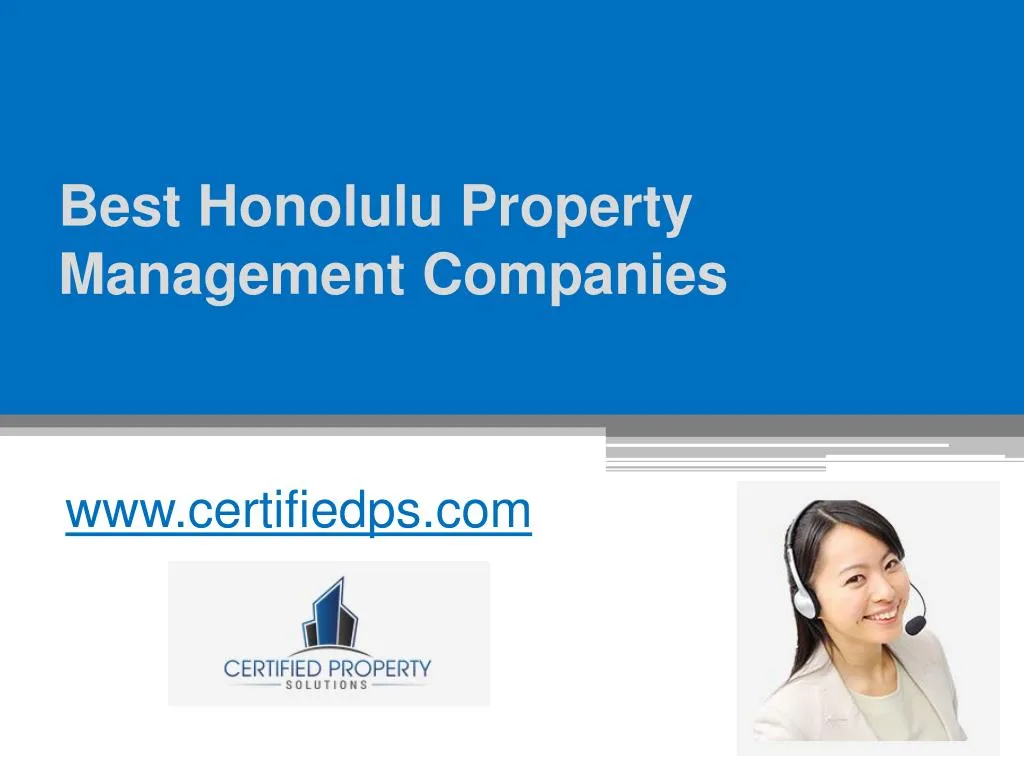 best honolulu property management companies