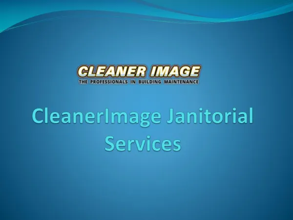 CleanerImage Janitorial Services