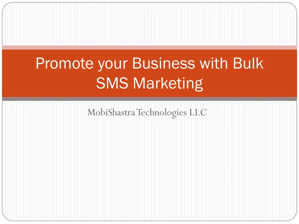 promote your business with bulk sms marketing