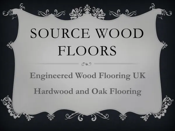 Engineered wood flooring Product and Design