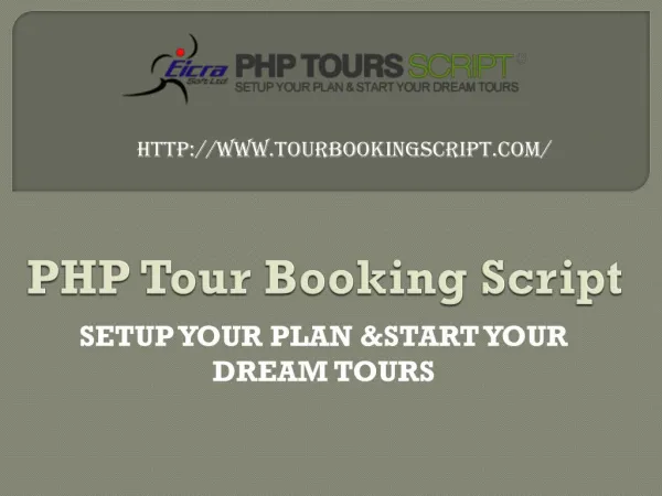 Features of Tour Booking Script