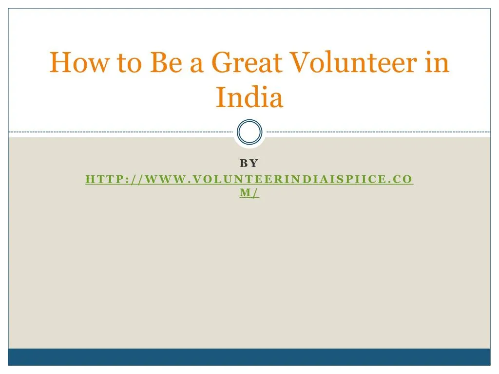 how to be a great volunteer in india