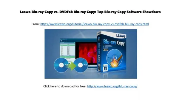 Leawo Blu-ray Copy vs. DVDFab Blu-ray Copy: Top Blu-ray Copy Software Showdown