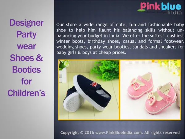 Stylish Designer Wedding Shoes for Children in India