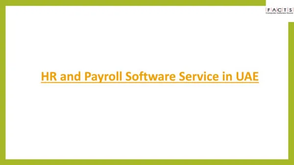 HR and Payroll Software Service in UAE.