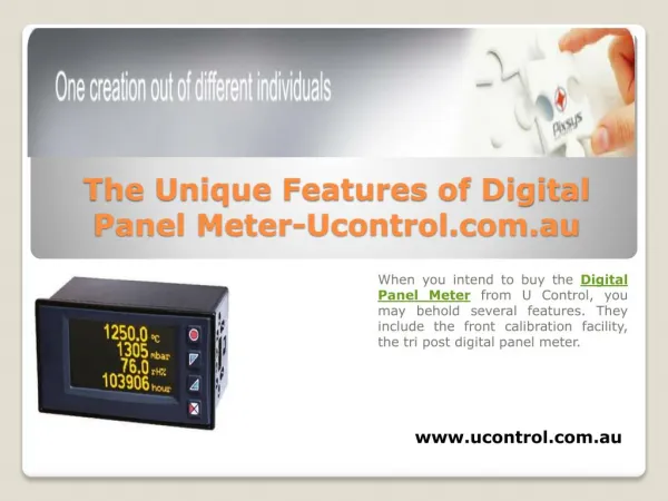 The Unique Features of Digital Panel Meter-Ucontrol.com.au