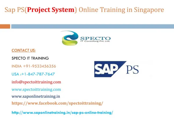 sap ps online training in usa,uk