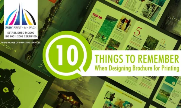 10 Things To Remember When Designing Brochures For Printing.