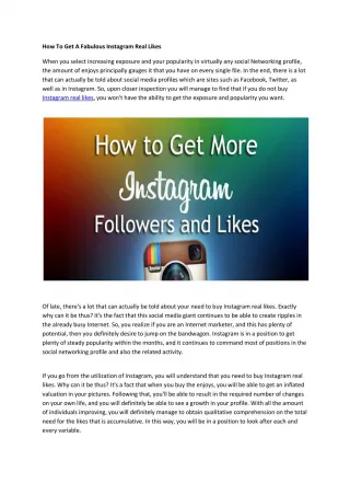 Instagram real likes - slide 1